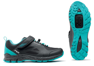 Dámské tretry Northwave Escape Evo Wmn Black/Aqua